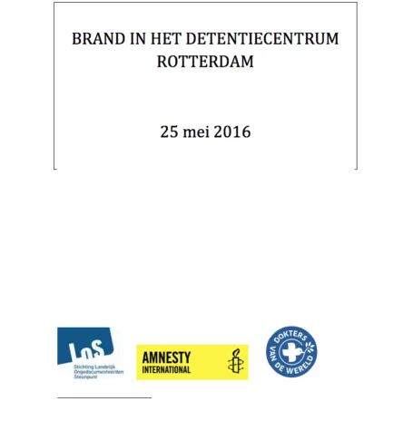 Voorkant rapport Brand in detentiecentrum