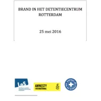 Voorkant rapport Brand in detentiecentrum