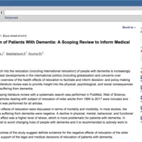 Screenshot van PubMed